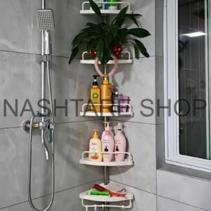 Shower Corner Storage Shelf For Bathroom -4-Layer | 4 رف دش طبقات