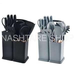 Silicone spatula spoon 19-piece set | طقم أدوات مطبخ سيليكون 19 قطعة