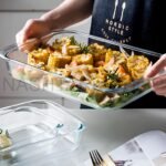 Microwave Safe Glass Baking Dish Set | طقم صواني زجاجية