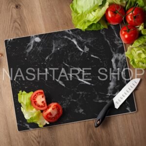 Marbled Glass Cutting Board | لوح تقطيع زجاجي