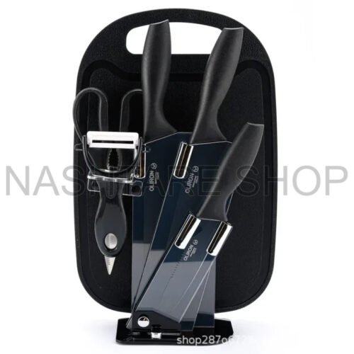 Poenscae 7-Piece Knife Set with Scissors | طقم سكاكين 7 قطع مع مقص