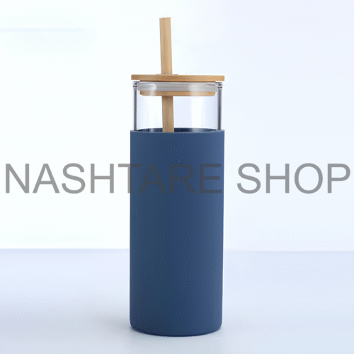 Insulated Glass Cup | كوب زجاجي بغطاء خشبي