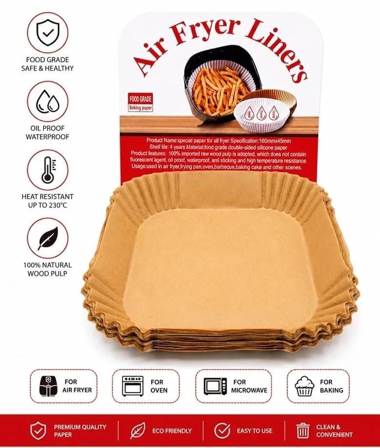 Air Fryer Liners | ورق مقلاة الهواء - Image 2