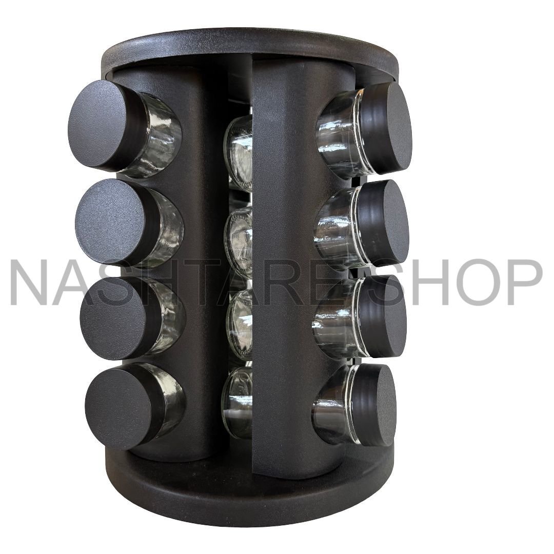 GEBE 16-Jar Rotating Spice Rack | حامل بهارات دوار