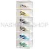 6-Layer Plastic Shoe Rack with Cover | خزانة أحذية بلاستيكية بـ 6 طبقات مع غطاء