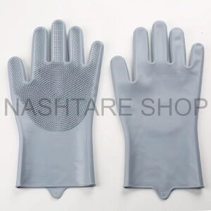 Multi-Color Silicone Dishwashing Gloves | قفازات سيليكون لغسل الصحون متعددة الألوان
