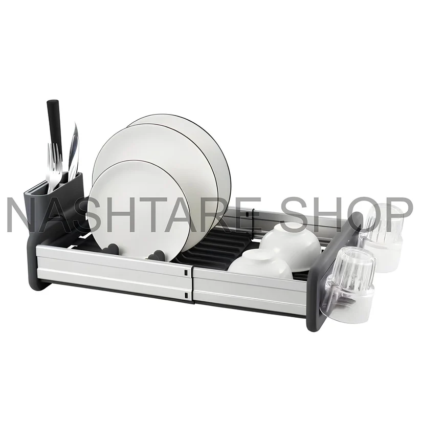 GEBE-1-layer-rack-scaled GEBE Aluminum Dish Rack 1 Tier | رف تجفيف الصحون من الألمنيوم بطبقة واحدة
