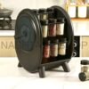 18-Jar Rotating Spice Rack | رف توابل دوار بـ 18 برطمان