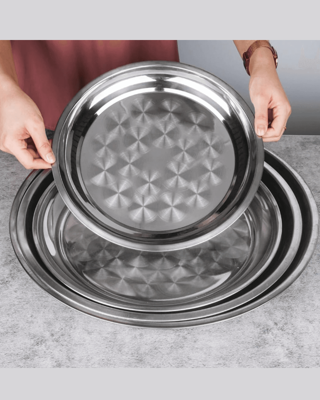 4 Pcs Round Pan | طقم صواني دائرية 4 قطع