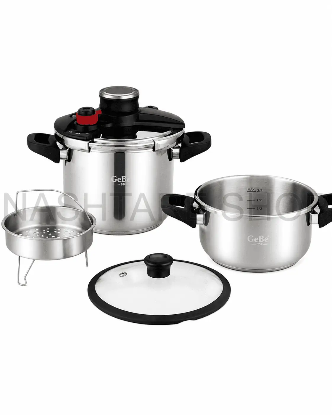 GEBE 5PCS Pressure Cooker | 5 قطع قدر ضغط