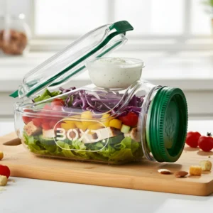 Salad Jar with Dressing Capsule | مرطبان سلطة مع كبسولة صوص