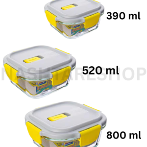 Glass Lock Storage Container | علبة تخزين زجاجية بإغلاق محكم