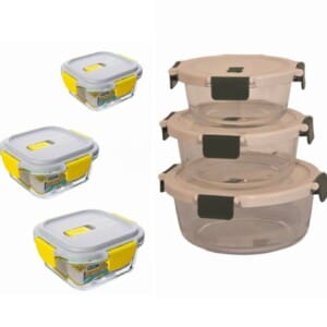 Glass Lock Storage Container | علبة تخزين زجاجية بإغلاق محكم