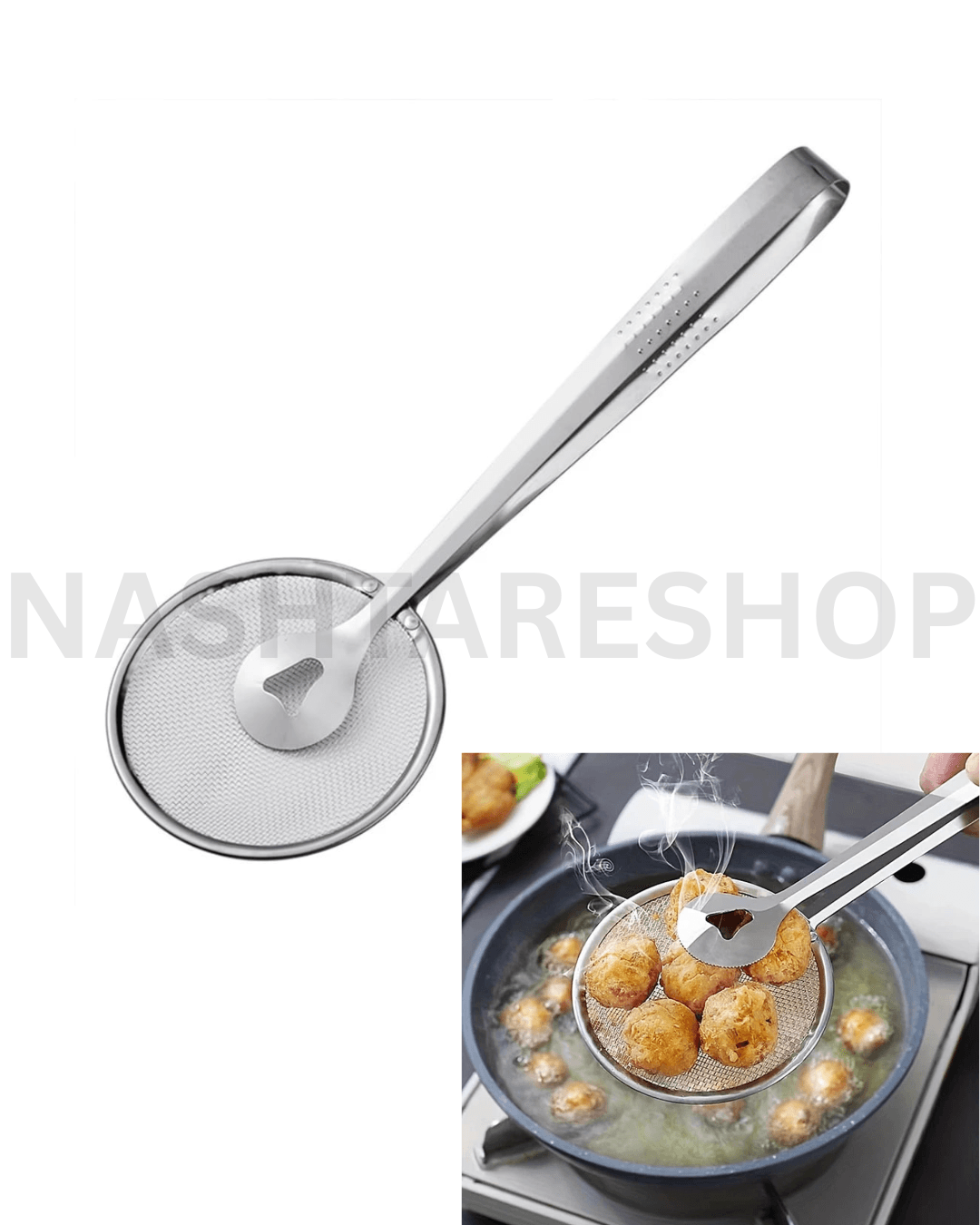 Oil filter clip with fine mesh - ملقط الزيت مع شبك