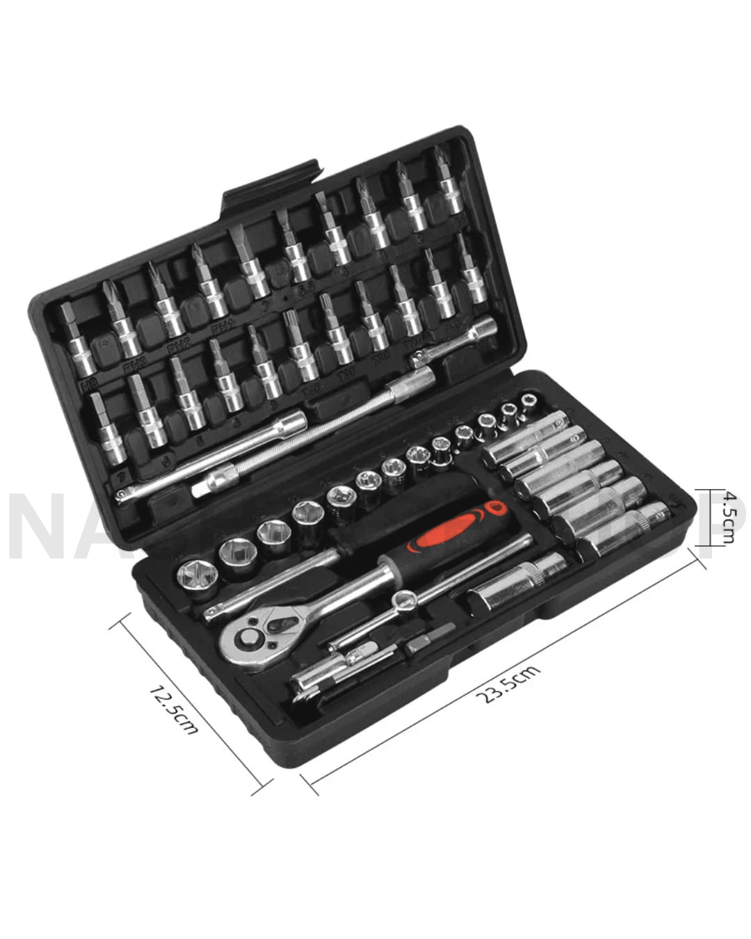 53PCS Socket wrench set tool - طقم راشِت وبُكس