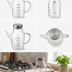 Glass Oil Bottle | زجاجة زيت زجاجية
