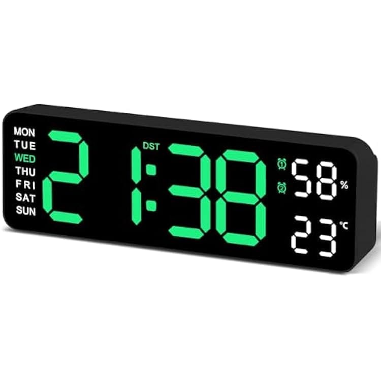 LED Wall Clock | ساعة حائط رقمية - Image 2