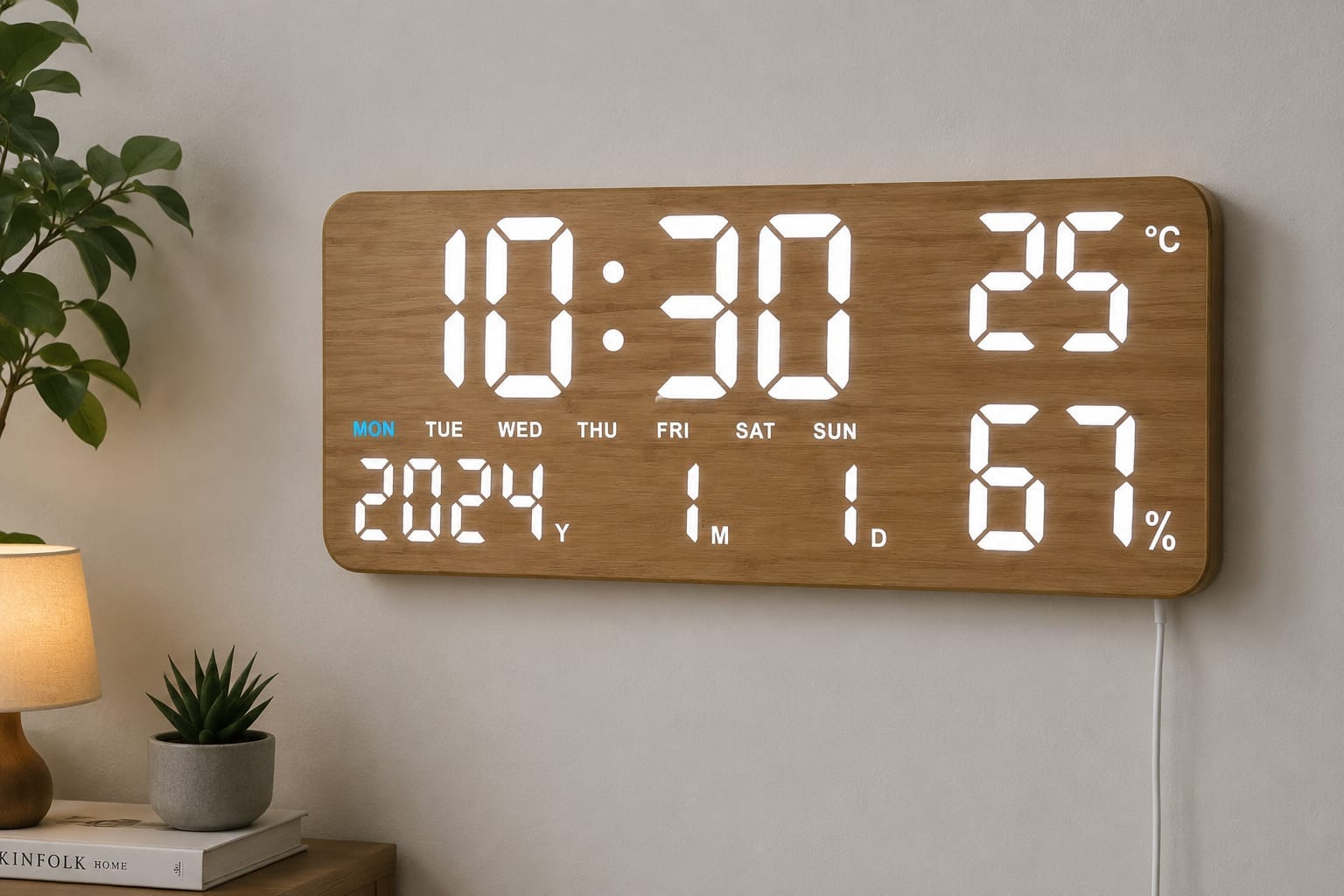 Smart Digital Clock | ساعة حائط رقمية